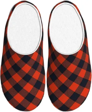 Unisex Warm Slippers Non-Slip Winter Fluffy Slippers Slip-On Plush Slippers Bedroom Slippers House Shoes For Men Women