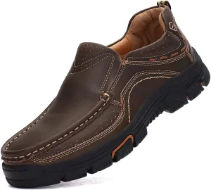Venshine Mens Casual Slip On Loafers Shoes Walking Dress Leather Shoes