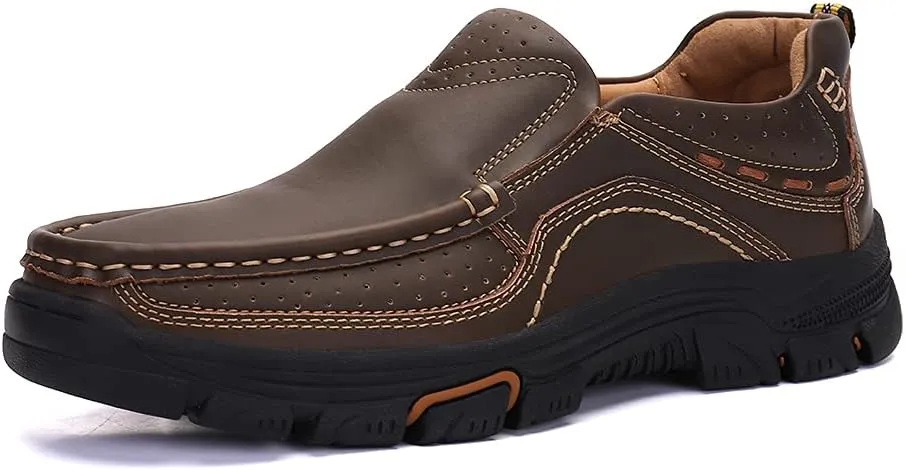 Venshine Mens Casual Slip On Loafers Shoes Walking Dress Leather Shoes