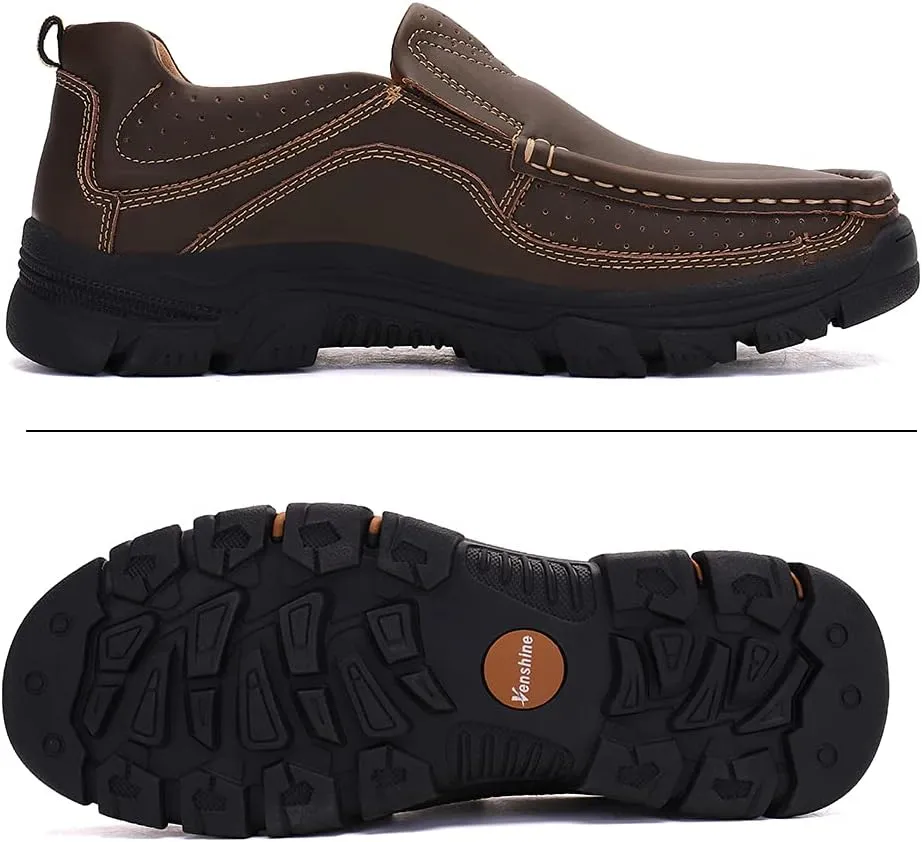 Venshine Mens Casual Slip On Loafers Shoes Walking Dress Leather Shoes