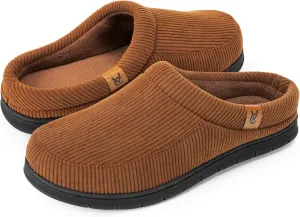 VeraCosy Men's Moccasin Slippers Comfy Soft Durable Slip-on Indoor Memory Foam House Shoes