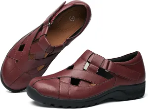 VERDASCO Womens Wide Shoes Casual Loafers Comfort Flats Sandals Classic Dressy Shoes