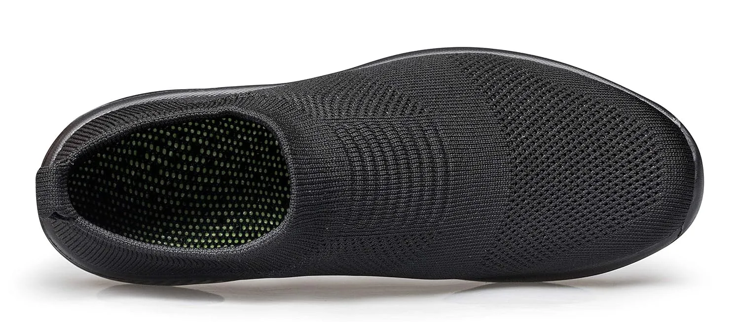 Vidbiv Men Slip on Casual Trainers Walking Shoes - Breathable Slip-on Lightweight Comfortable Tennis Mesh Sneaker