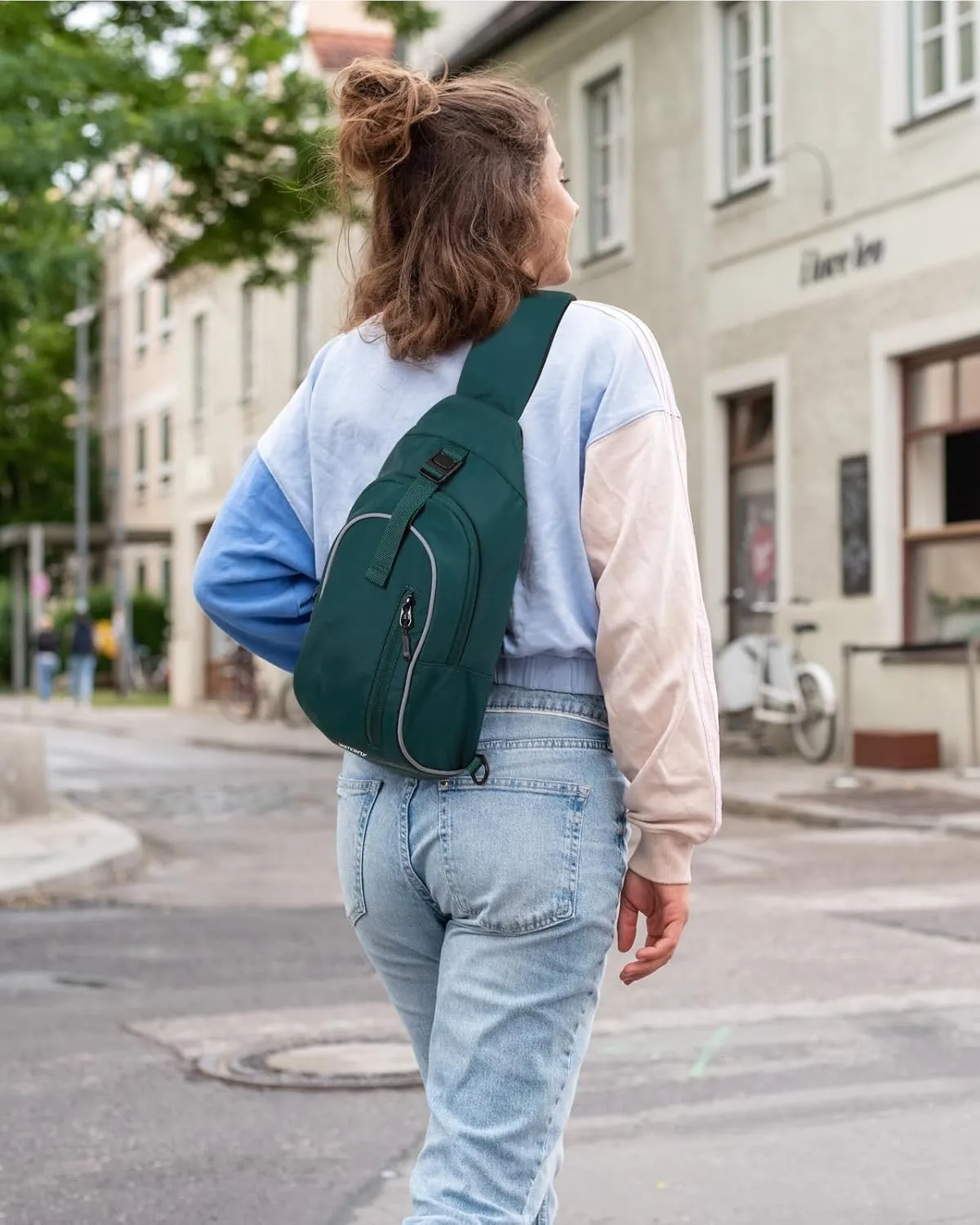 WATERFLY Crossbody Sling Backpack Sling Bag: Small and Stylish Design for Hiking Travel and Everyday Use