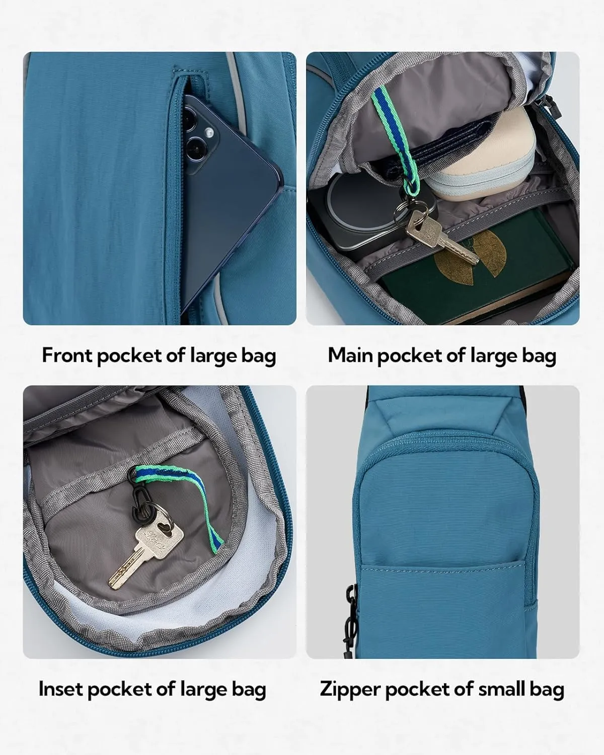 WATERFLY Crossbody Sling Backpack Sling Bag: Small and Stylish Design for Hiking Travel and Everyday Use