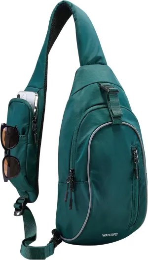 WATERFLY Crossbody Sling Backpack Sling Bag: Small and Stylish Design for Hiking Travel and Everyday Use