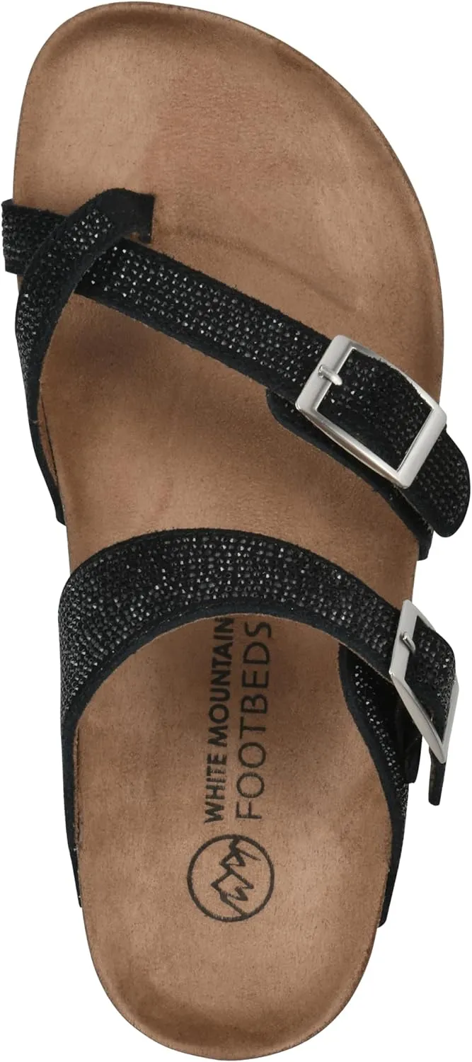 WHITE MOUNTAIN Women's Grays Signature Comfort-Molded Footbed Sandal