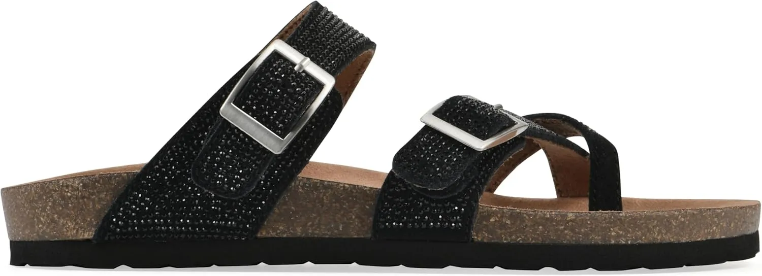 WHITE MOUNTAIN Women's Grays Signature Comfort-Molded Footbed Sandal