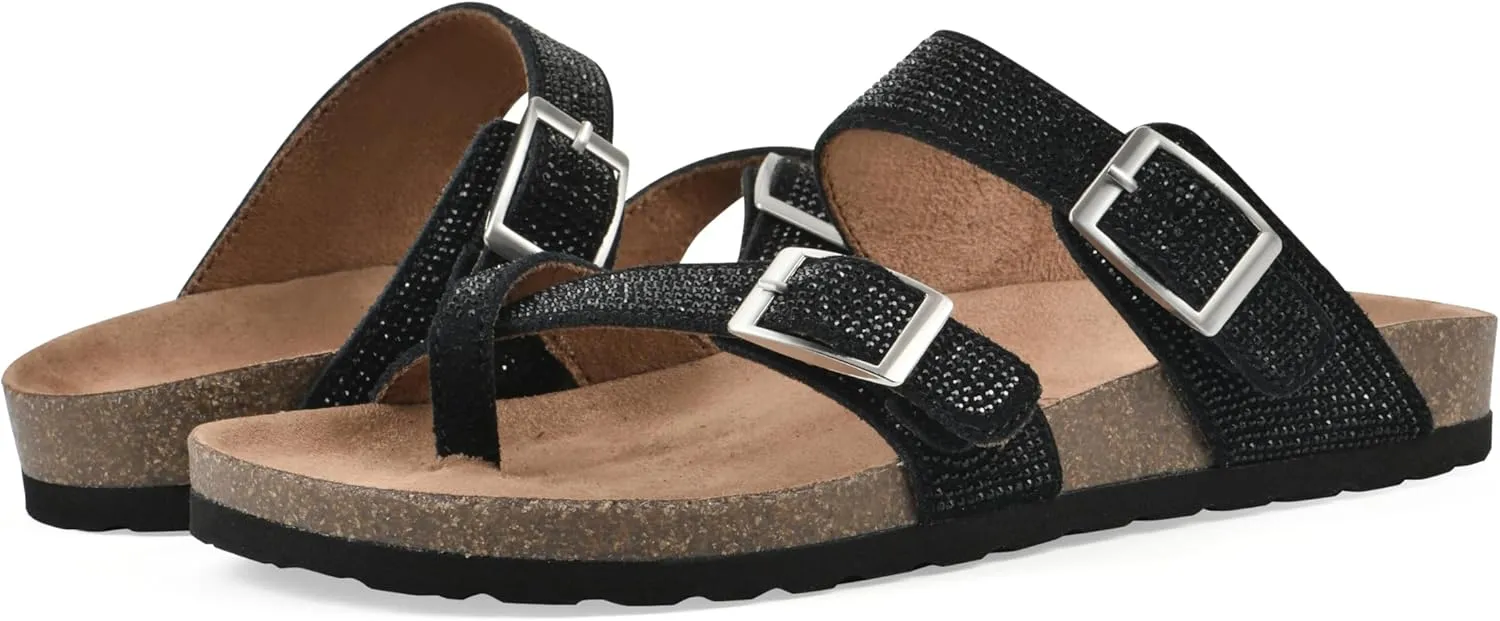 WHITE MOUNTAIN Women's Grays Signature Comfort-Molded Footbed Sandal