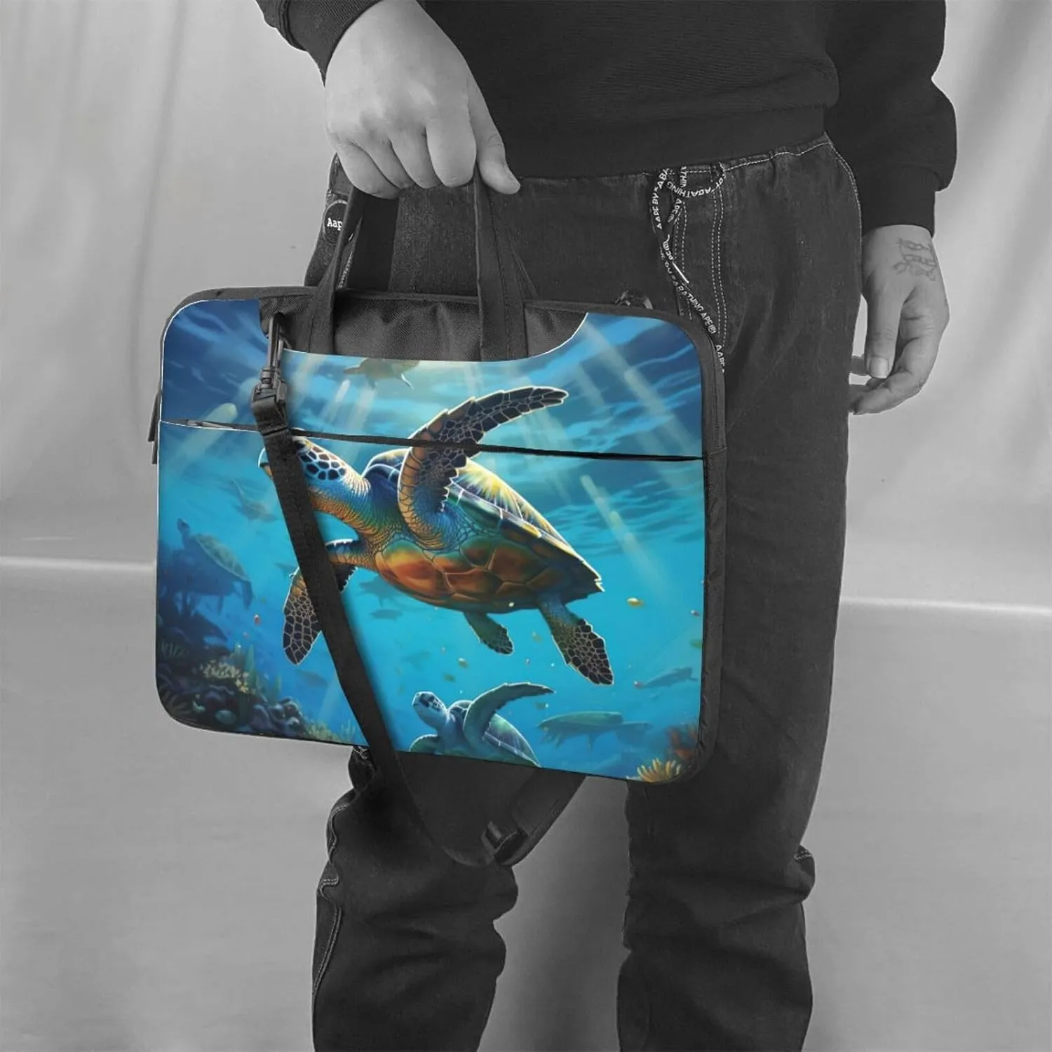 Wild White Daisy Flower Stylish And Lightweight Laptop Messenger Bag,Handbag,Briefcase,Perfect For Business Travel