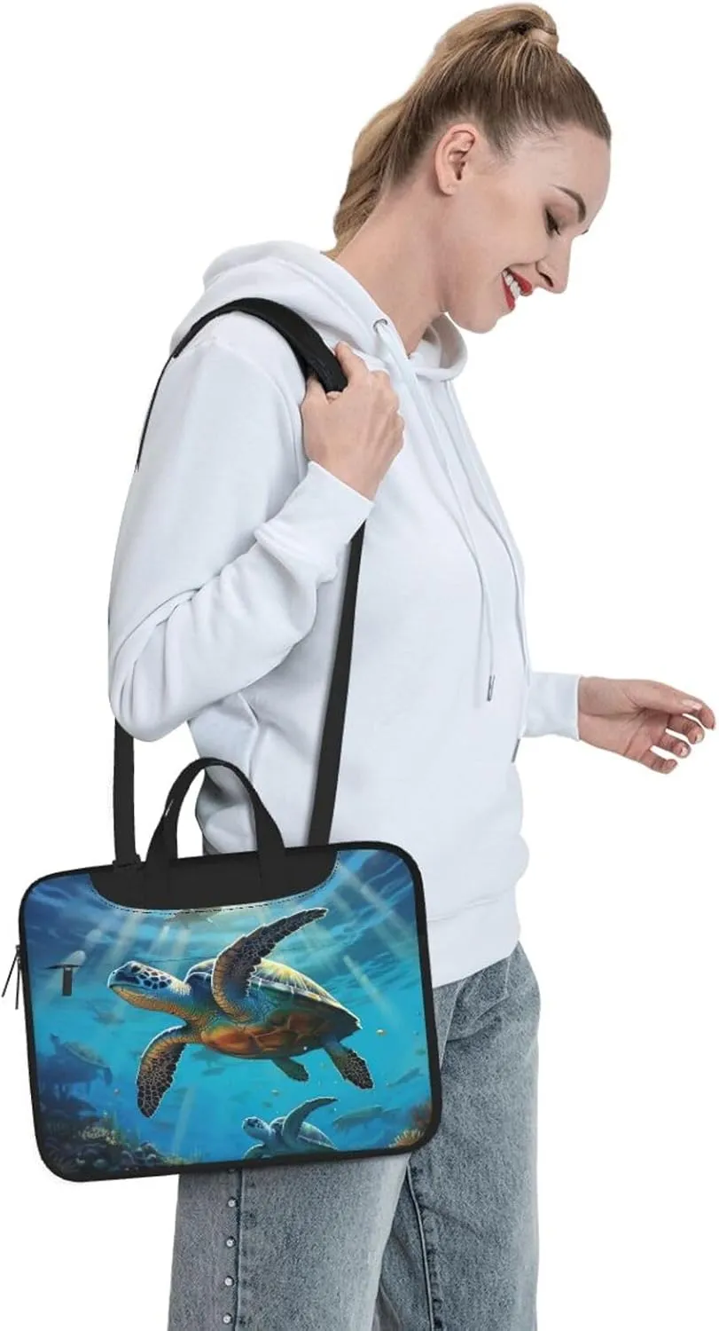 Wild White Daisy Flower Stylish And Lightweight Laptop Messenger Bag,Handbag,Briefcase,Perfect For Business Travel
