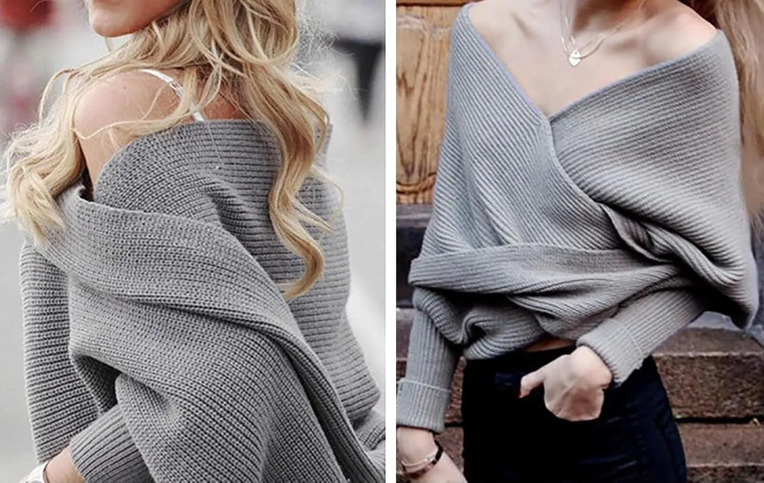 Women Fall Winter Snowfall Sweater Scarf with Sleeves Multi-Use Wrap Blanket Scarf Crochet Knitted Shawl Cape