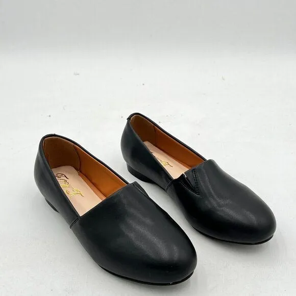 Women Fashion Closed Almond Toe Pumps Solid Color Loafer Flats Cozy Party