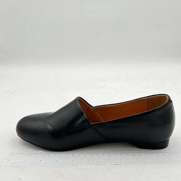 Women Fashion Closed Almond Toe Pumps Solid Color Loafer Flats Slip On Cozy Part