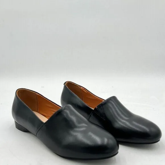 Women Fashion Closed Almond Toe Pumps Solid Color Loafer Flats Slip On Cozy Part