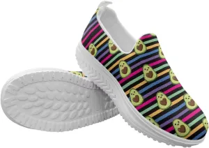 Women Slip-on Platform Loafers Casual Comfortable Loafer Shoes Slip Resistant Walking Sneaker