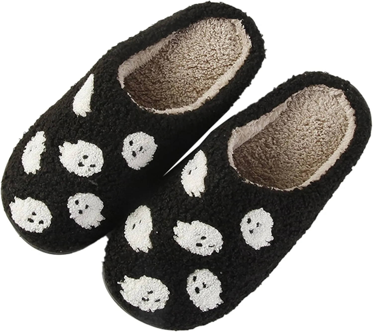 Women Slippers Cute House Slippers Strawberry Slippers Comfy Soft Bedroom Shoes Warm Fuzzy Slip-On Slippers Indoor Non-slip Plush Bedroom Slippers, E-24TX001