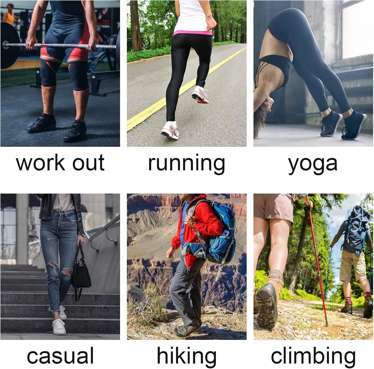 Women's Casual Ankle Socks Low Cut Athletic Socks 6 pairs