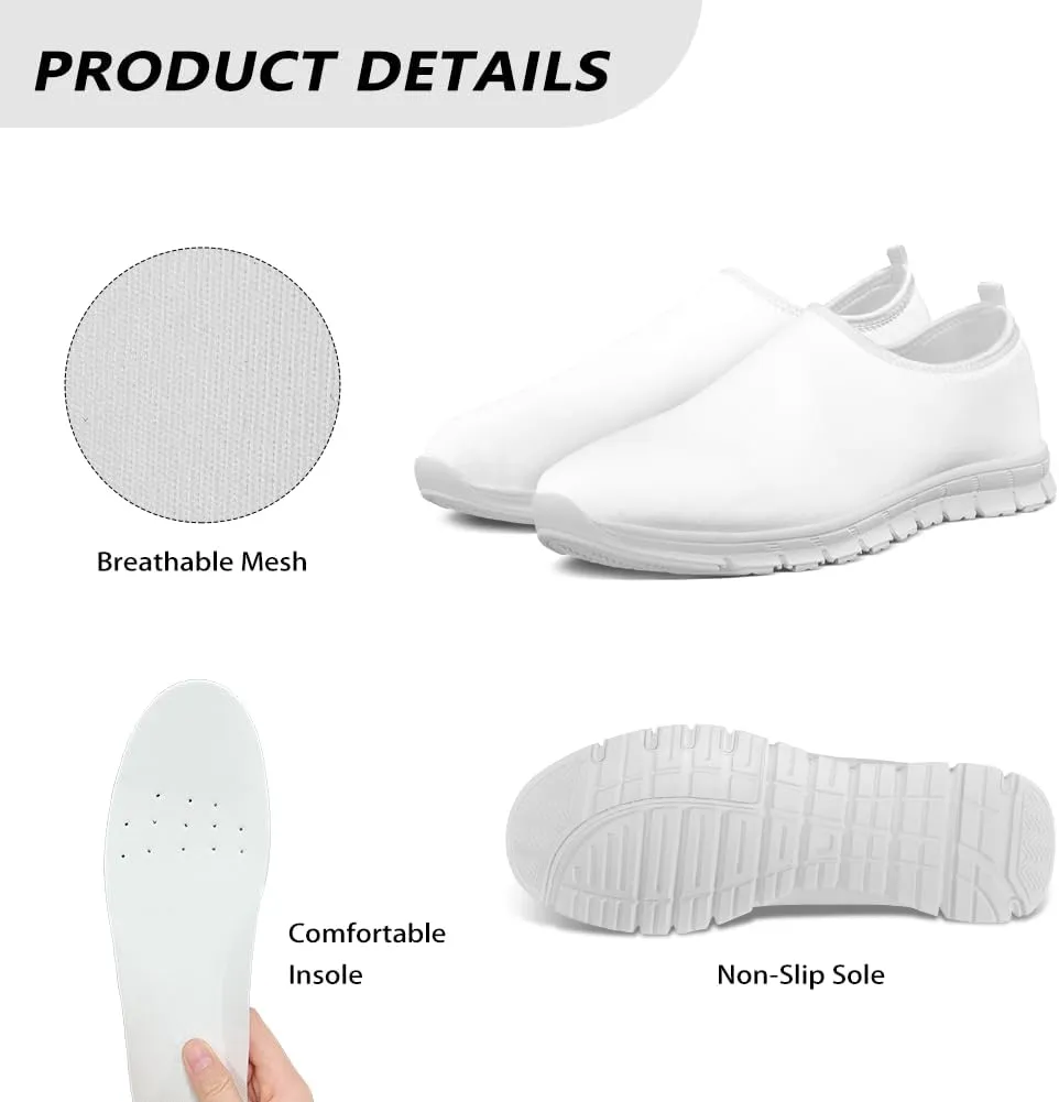 Women's Casual Flat Shoes Slip On Sneakers Lightweight Comfort Soft Loafers Running Walking Dress Shoes