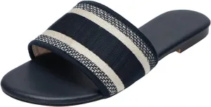 Women's Embroidered Band Sandals Open Toe Flat Sandals Summer Shoes