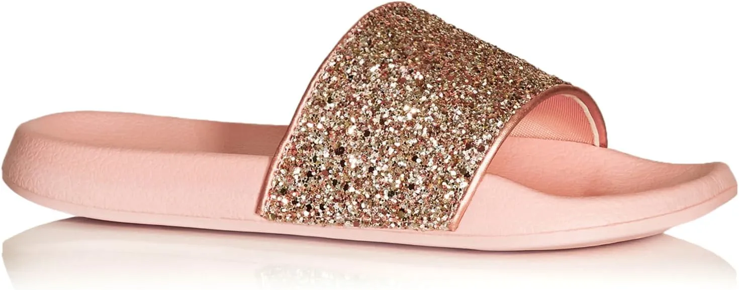 Women's Extra Wide Fit Sally Sparkle Slide Sandal