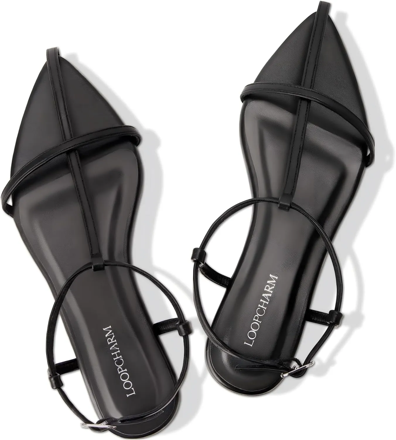 Women's Flat Sandals Pointed Open Toe T-Strap Comfortable Gladiator Summer Slide Strappy Sandals