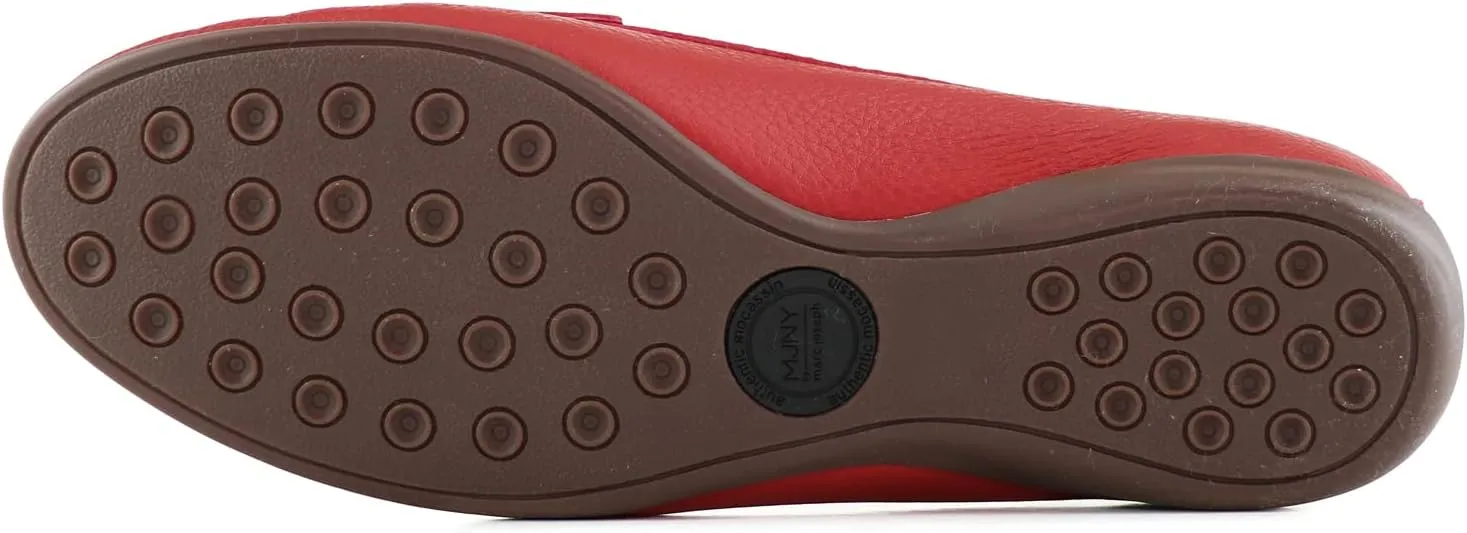 Women's Genuine Leather Casual Comfort Slip on Loafers