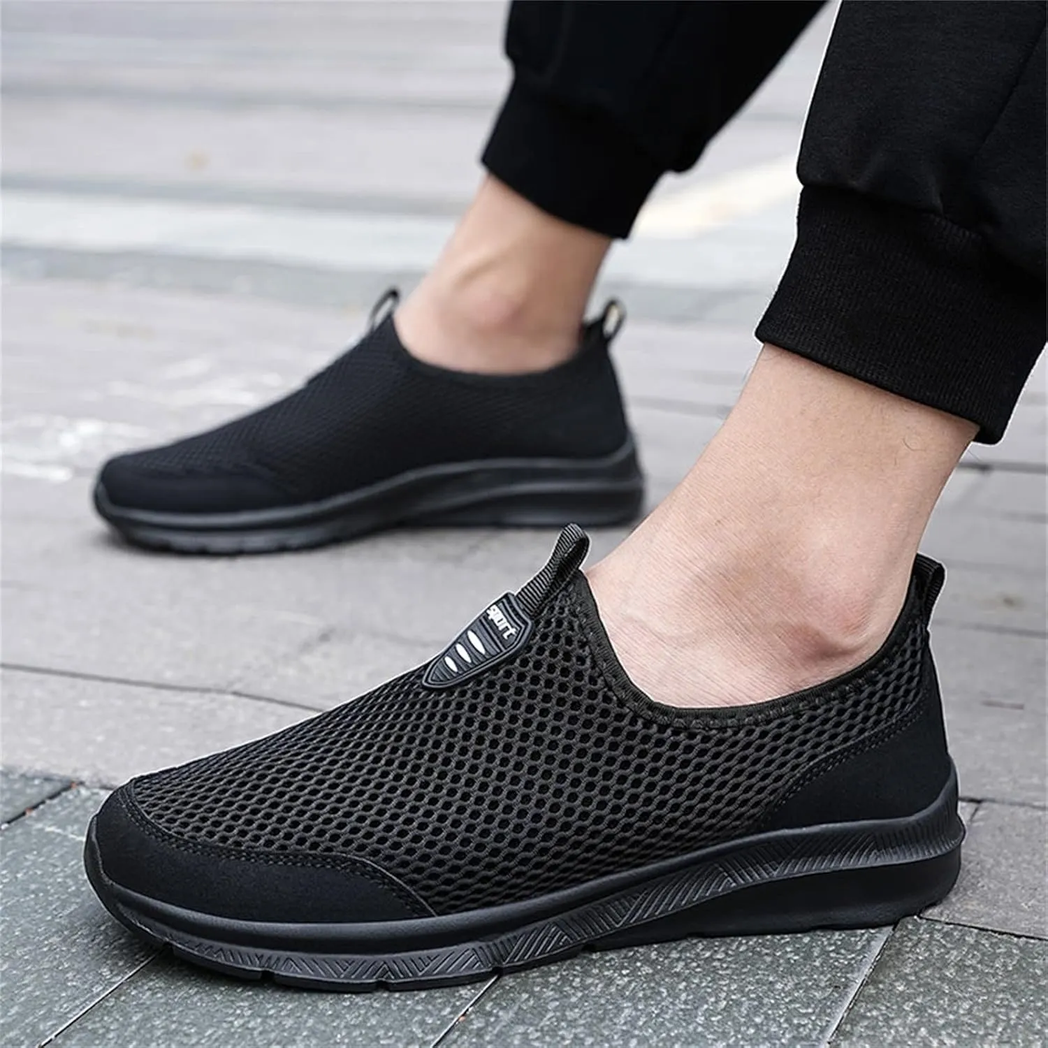 Women's Lightweight Slip On Walking Running Shoes Non Slip Work Shoes Women Comfortable Women's Shoes Casual Wedge Sneakers Slip On Tennis Shoe Loafers Casual Slip On