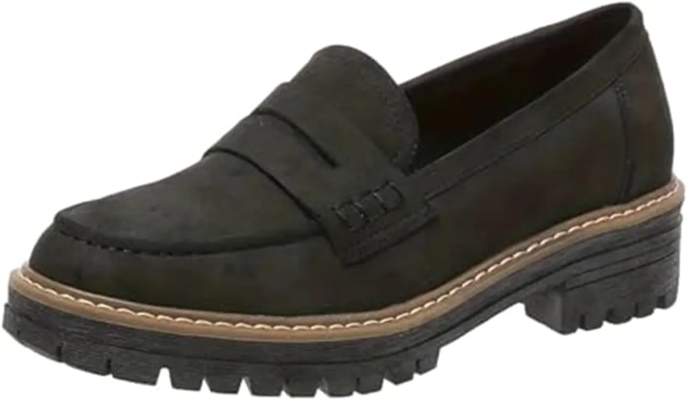 Womens Loafers Shoes Platform Chunky Penny Loafer Lug Sole Wide Width Comfortable Slip On Chunky Shoes for Women Work Office Business Casual Dress Shoe Walking Dresses Trendy Flats Loafer Sneakers