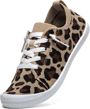 Women’s Low top Slip On Arch Support Loafer, Soft Comfort Casual Barefoot Walking Shoes,Breathable Stretchy Mesh Lightweight Non-Slip Fashion Sneakers