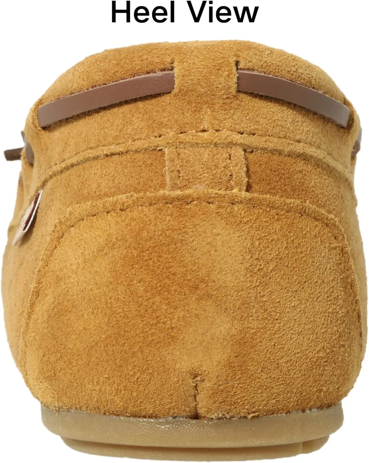 Women's Moccasin Slippers Cow Suede Warm Faux Fur Pile Lined Lace-Up Bow Cozy Indoor & Outdoor Slip On Loafers Shoes for Women