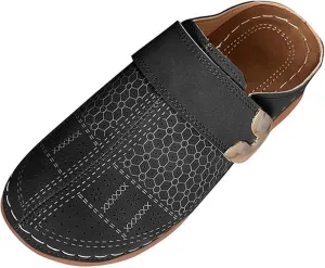 Women's Mules & Clogs Dressy Summer Closed Toe Orthopedic Sandals, Slip On Wide Width Backless Shoes Hollow Out Breathable Platform Sandals All-Match Comfortable Walking Slippers
