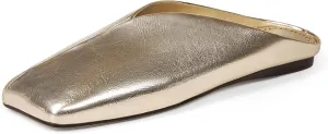 Women's Mules Flats Closed Square Toe Slip On Backless Fashion Casual Dress Shoes