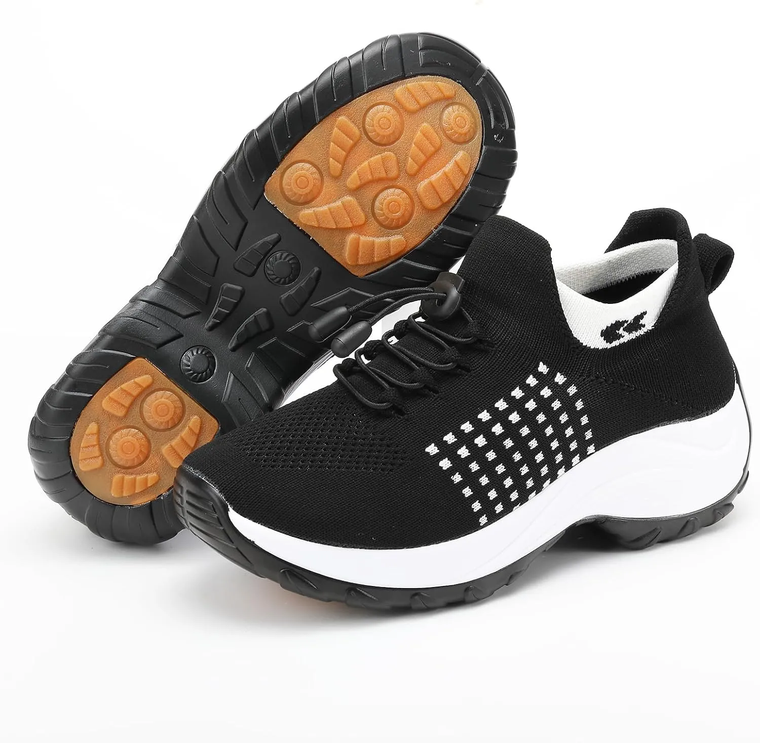 Women's Orthopedic Sneakers Comfortable Breathable Mesh Upper Walking Shoes Air Cushion Stretch Orthowear Shoes