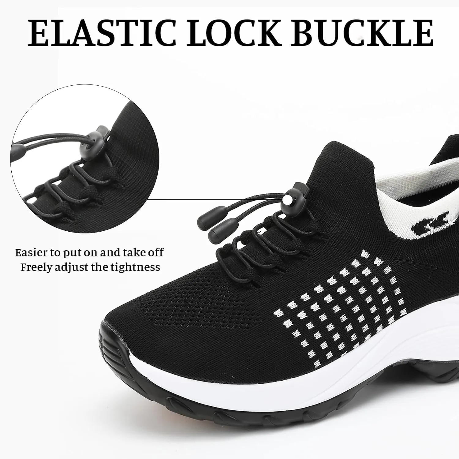 Women's Orthopedic Sneakers Comfortable Breathable Mesh Upper Walking Shoes Air Cushion Stretch Orthowear Shoes
