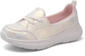Women's Pattern Print Slip On Walking Shoes Comfortable Casual Arch Support Non-Slip Breathable Soft Sole Low Top Loafers Flats