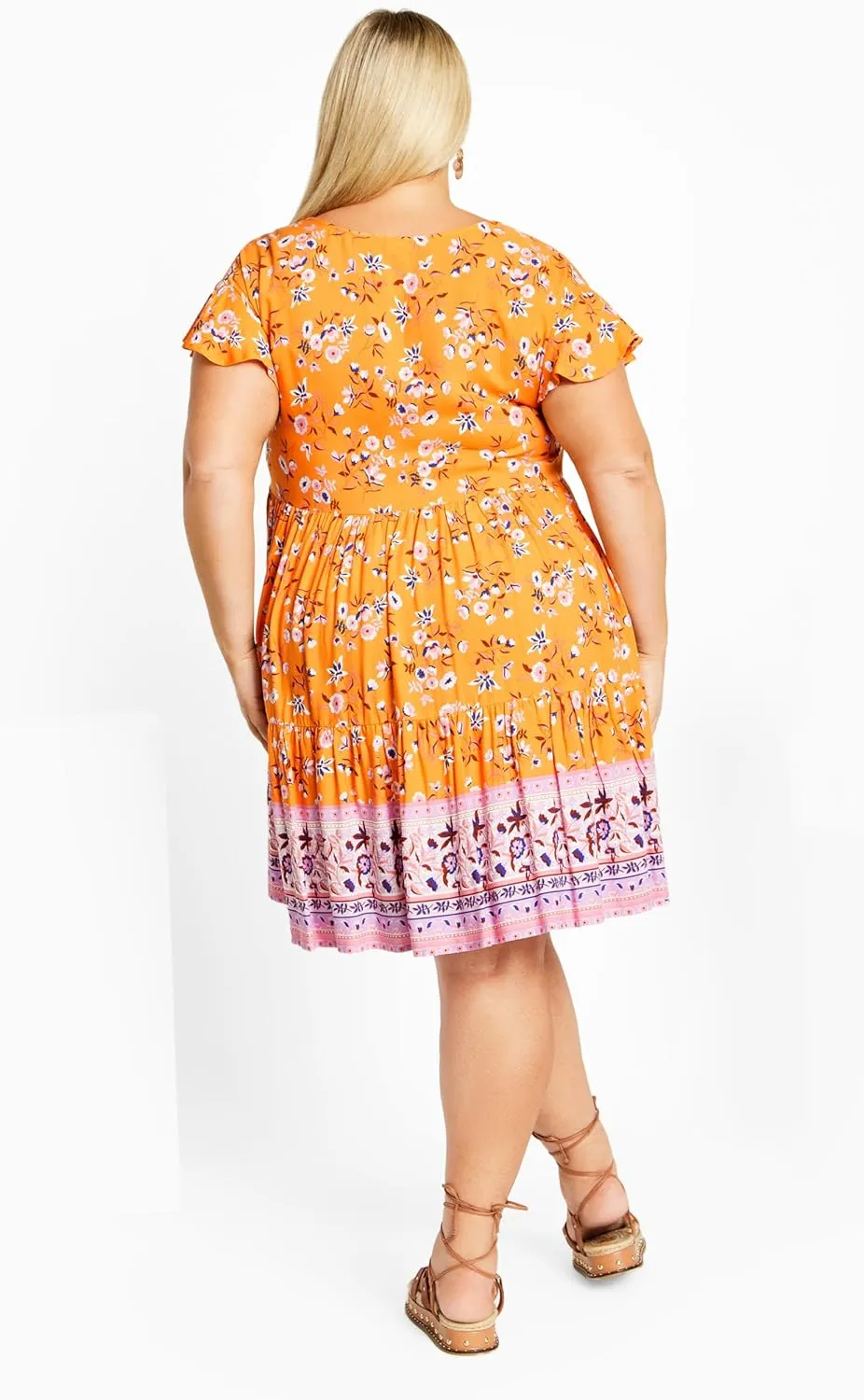 Women's Plus Size Dress Unwind Tiers