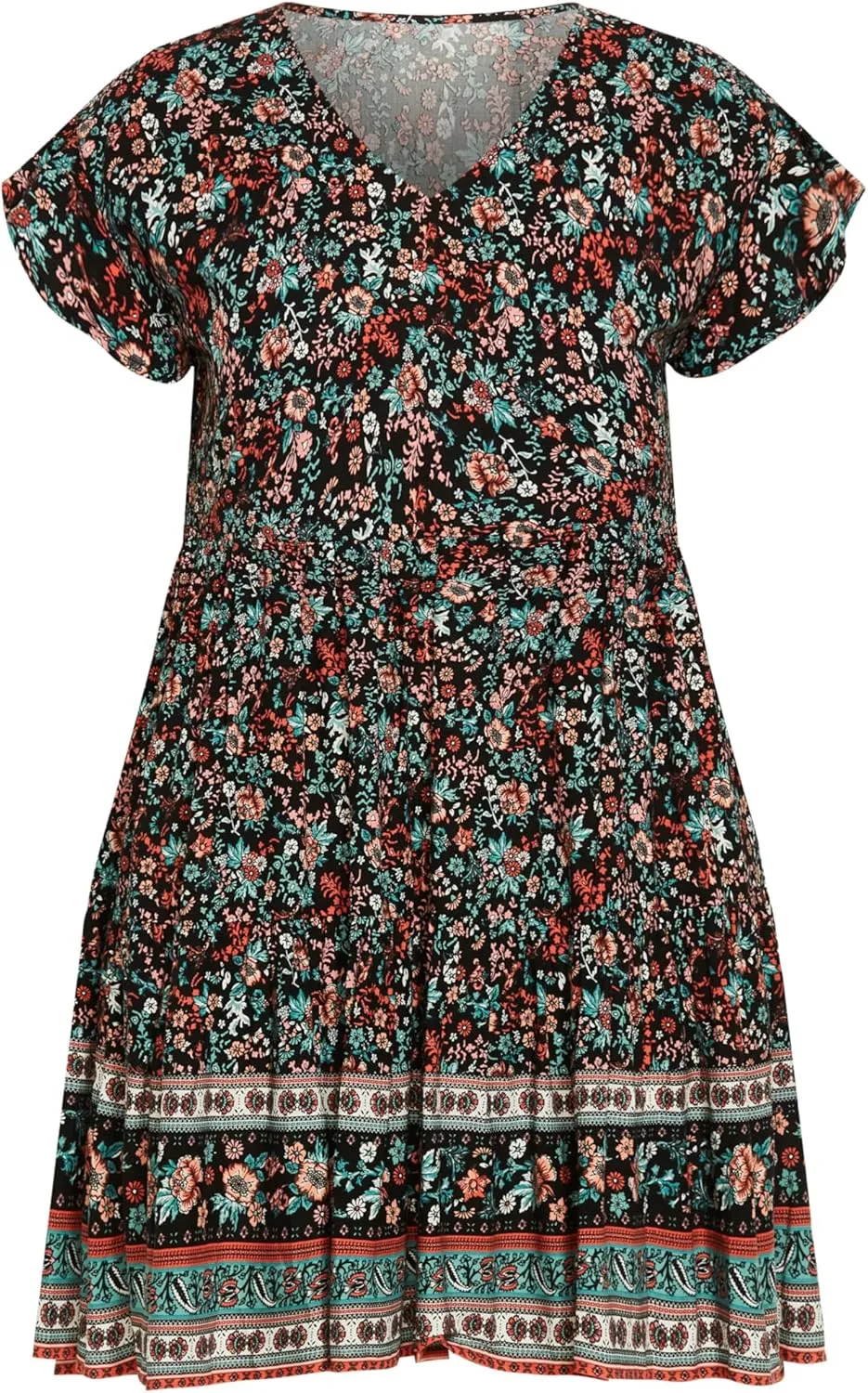 Women's Plus Size Dress Unwind Tiers
