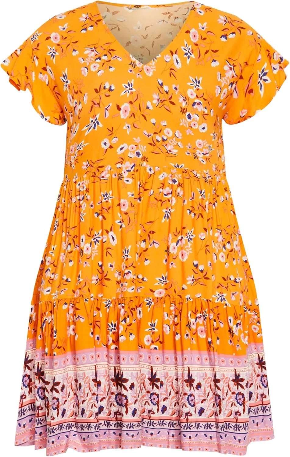 Women's Plus Size Dress Unwind Tiers