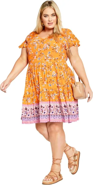 Women's Plus Size Dress Unwind Tiers