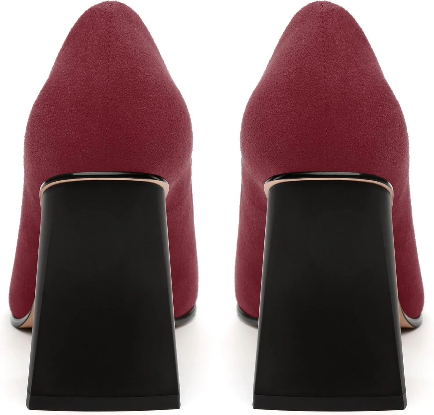 Women's Pumps, Pointed Closed Toe Chunky High Heels, Fashion Solid High Heel Shoes for Women