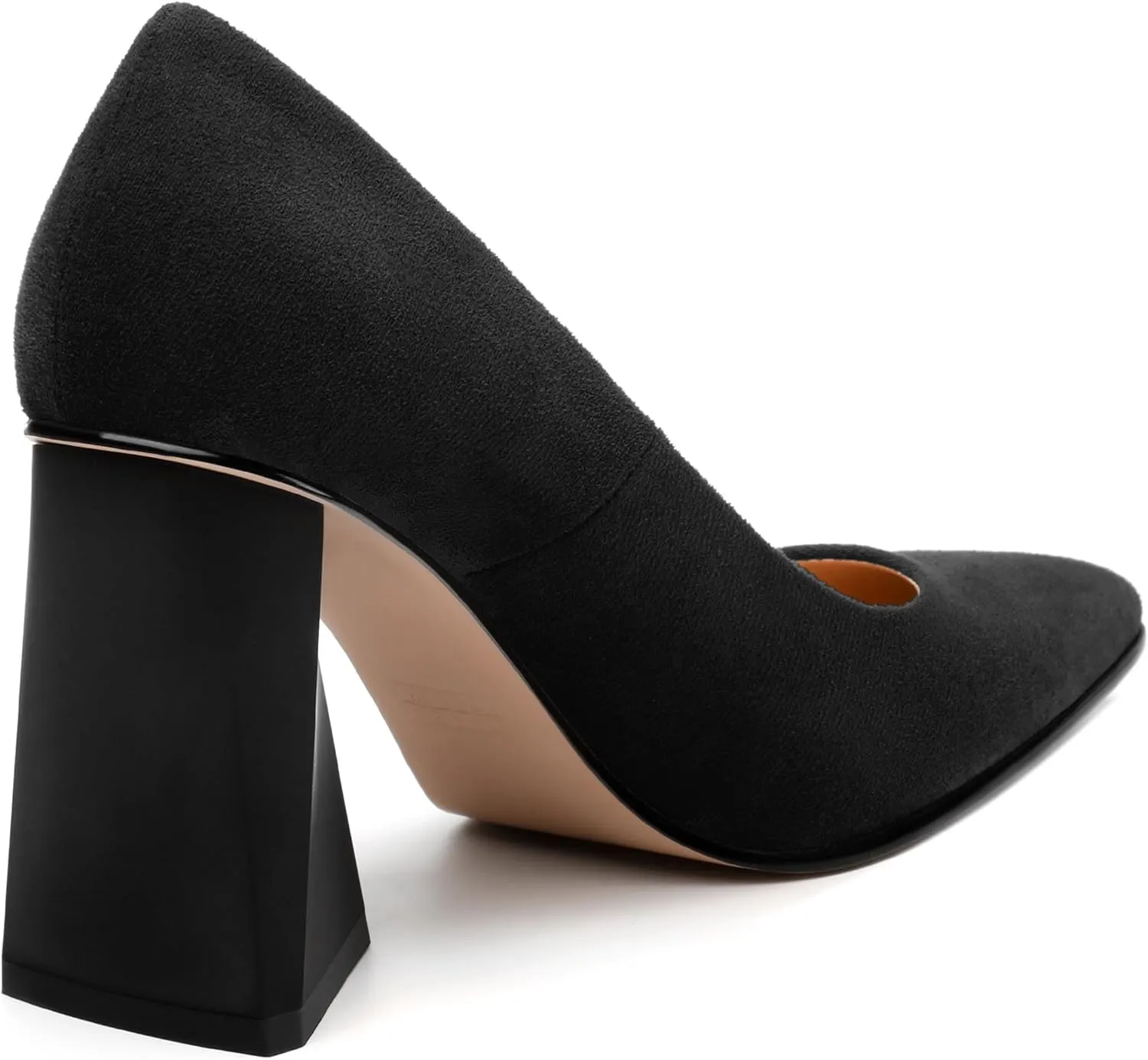 Women's Pumps, Pointed Closed Toe Chunky High Heels, Fashion Solid High Heel Shoes for Women