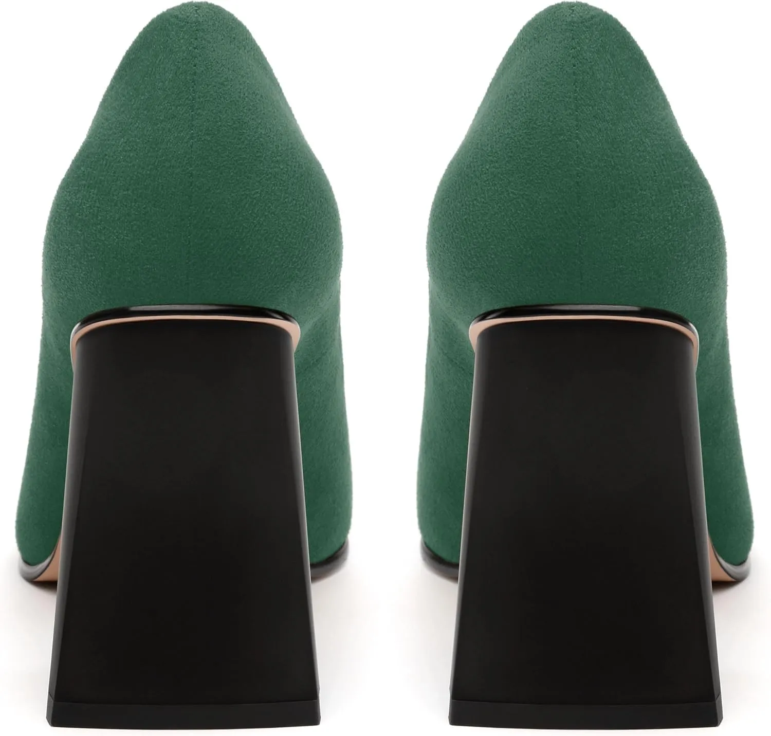 Women's Pumps, Pointed Closed Toe Chunky High Heels, Fashion Solid High Heel Shoes for Women