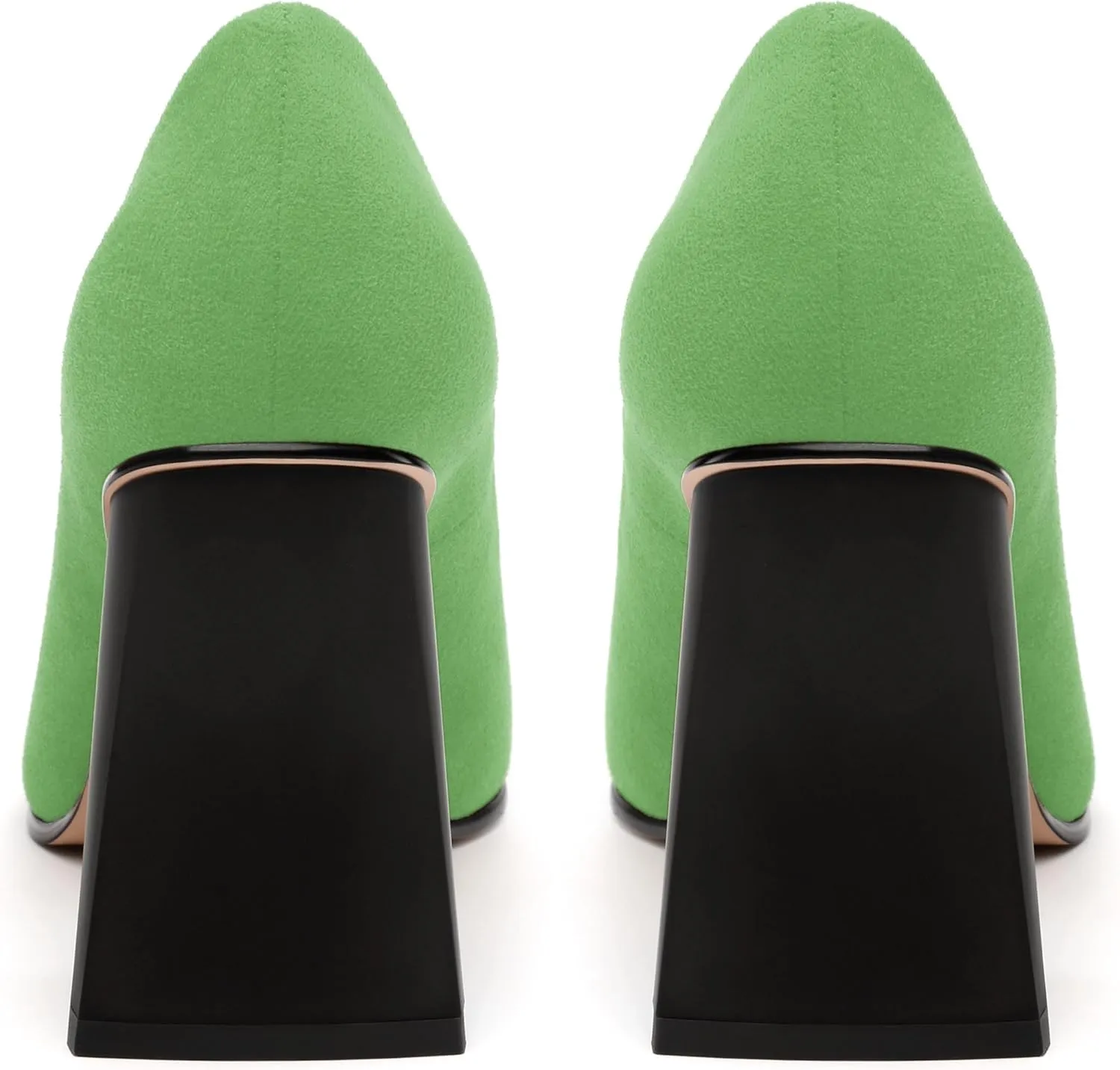 Women's Pumps, Pointed Closed Toe Chunky High Heels, Fashion Solid High Heel Shoes for Women