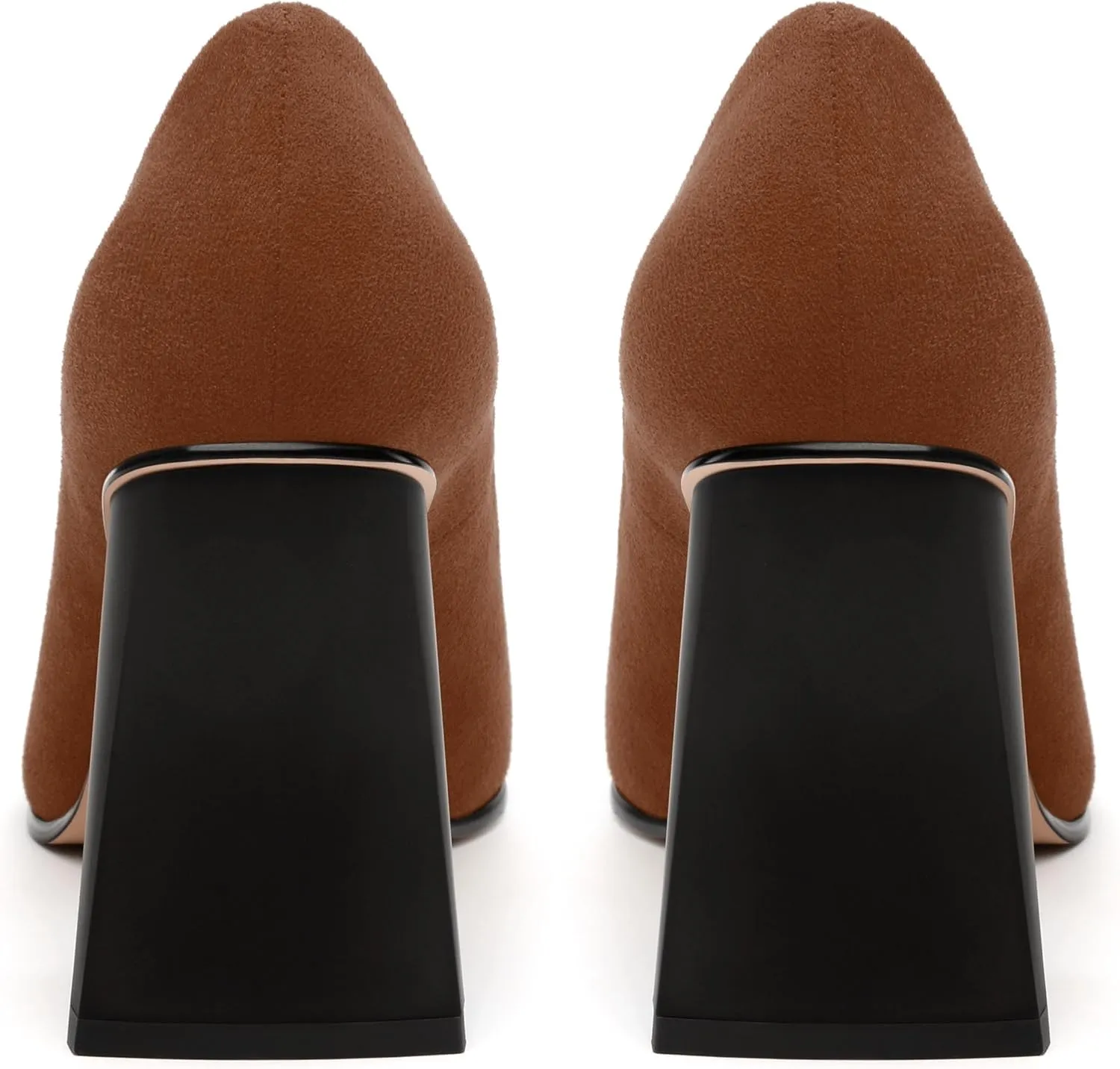 Women's Pumps, Pointed Closed Toe Chunky High Heels, Fashion Solid High Heel Shoes for Women