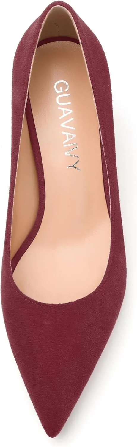 Women's Pumps, Pointed Toe Low Heel Shoes, Fashion Womens Dress Pumps for Daily Party Work