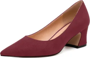 Women's Pumps, Pointed Toe Low Heel Shoes, Fashion Womens Dress Pumps for Daily Party Work