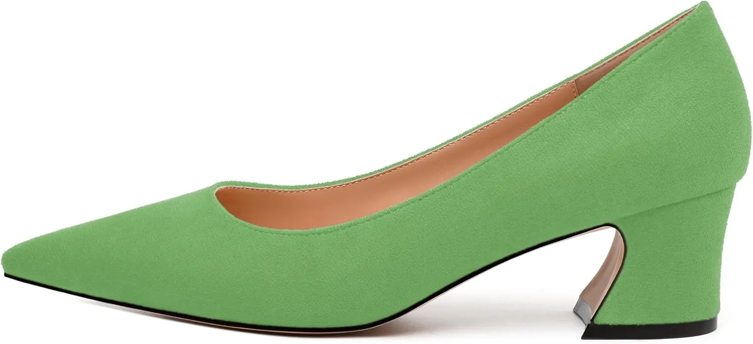 Women's Pumps, Pointed Toe Low Heel Shoes, Fashion Womens Dress Pumps for Daily Party Work