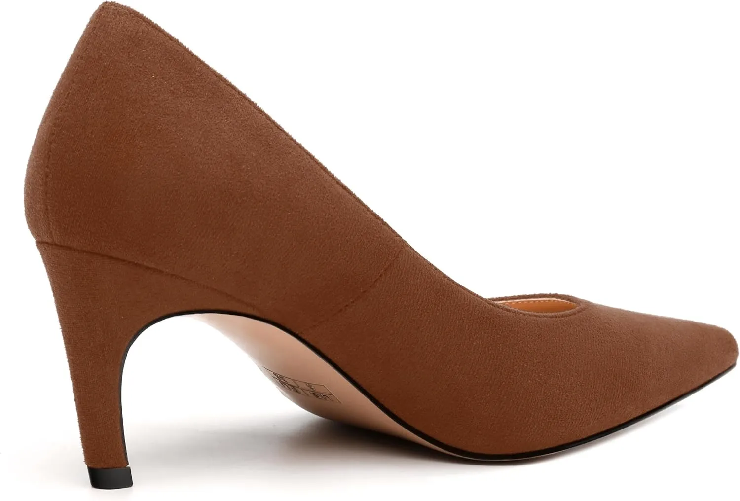 Women's Pumps, Pointed Toe Mid Stiletto Heels, Slip On Fashion Solid Dress Wedding Working Shoes for Women 2.5 inch