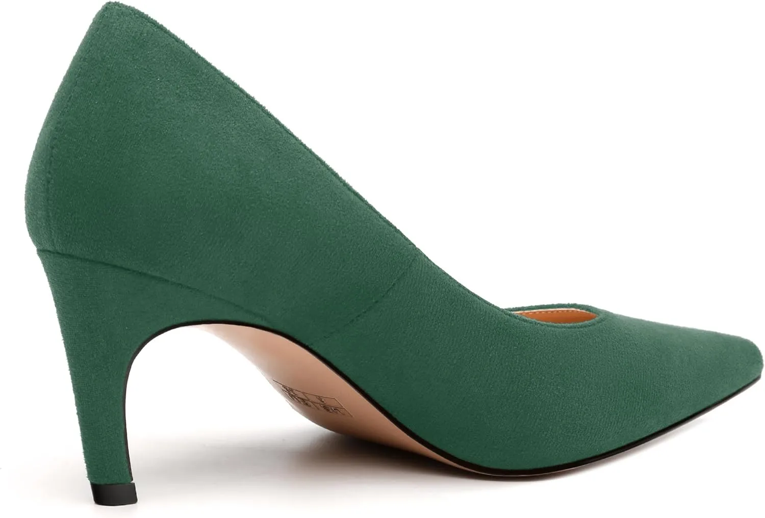 Women's Pumps, Pointed Toe Mid Stiletto Heels, Slip On Fashion Solid Dress Wedding Working Shoes for Women 2.5 inch